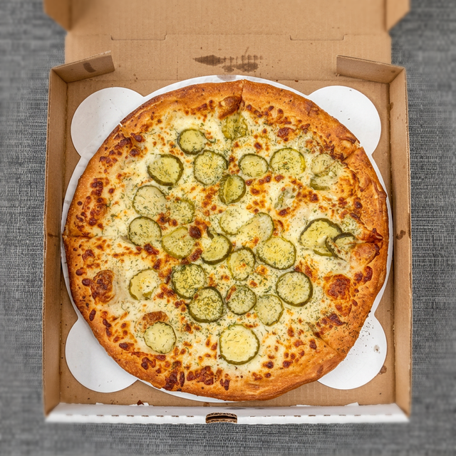 Large Pickle Pizza.